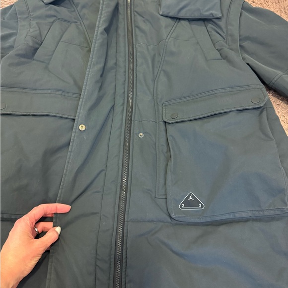 Nike Women's Jordan 23 Engineered Parka Oversized Fit Black 2-in-1 M $375 - Picture 5 of 13